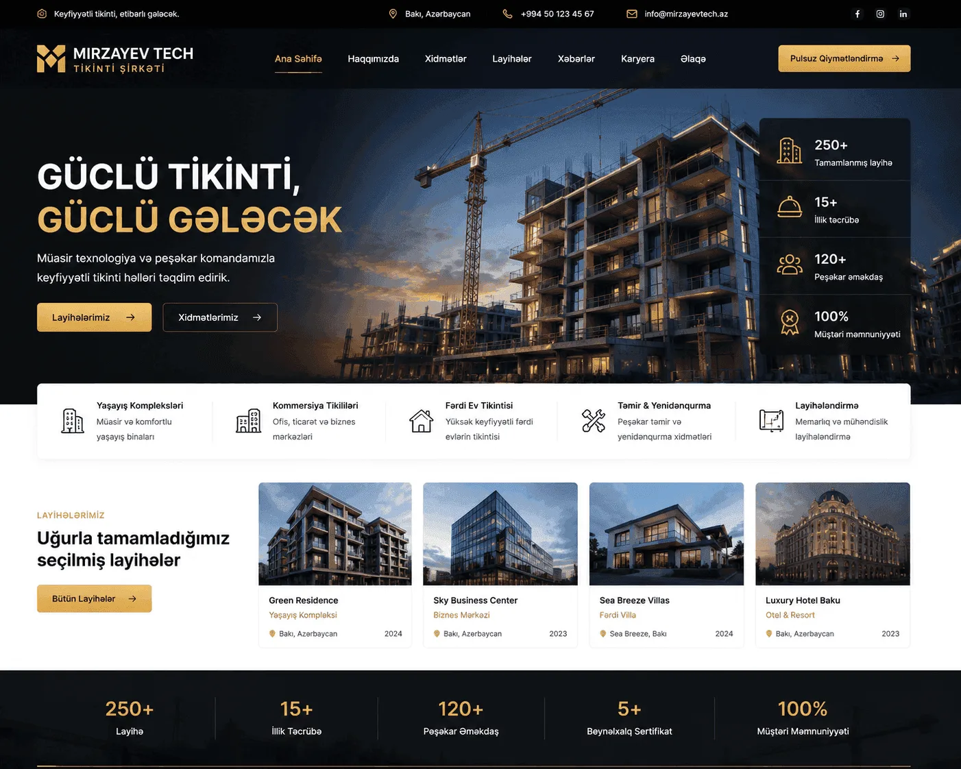 Tikinti Şirkəti Saytı